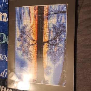 Tree Diamond Painting (COMPLETED and FRAMED) (H50)